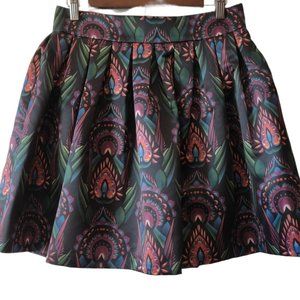 Alice Olivia Womens NWT Ombre Deco Art Pleated Pouf Lined Stora Skirt Size 8